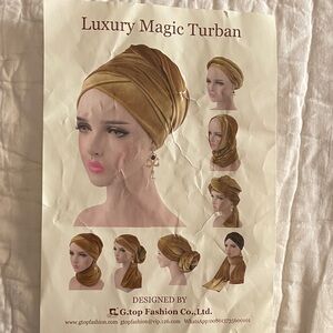 Chic Gold Turban Headwrap